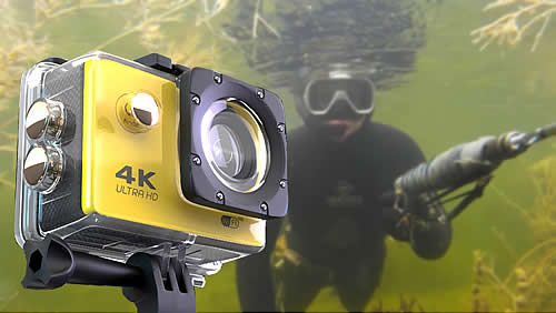 Экшн камера для подводной охоты Electerra 4K Ultra HD