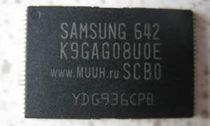 K9GAG08U0E Nand память Samsung для ремонта телевизоровПрошитая