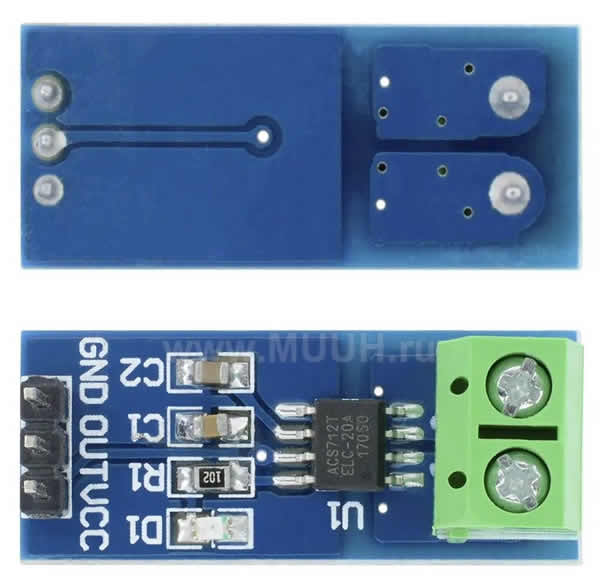 ACS712 30А амперметр, модуль датчика тока на эффекте Холла для Arduino