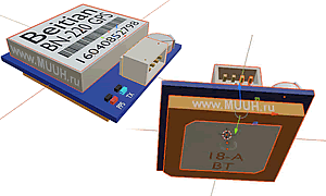 BN-220 GPS Glonass модуль Beitian 3D модель