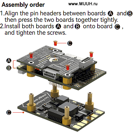 Полетный контроллер Инструкция 3. Сборка полетного контроллера SpeedyBee F405 Wing