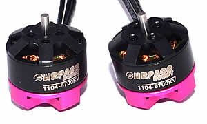 Мотор бесщеточный 1104 700kv 2S Suprass Hobby для RC 80 90 100 110 120 130 FPV дронов квадрокоптеров самолетов