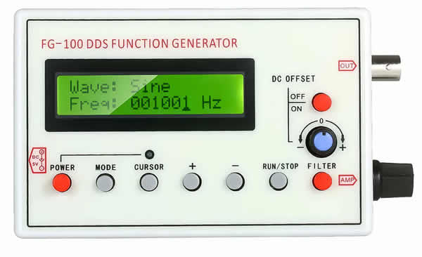 FG-100 DDS генератор сигналов 1-500КГц