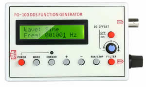 FG-100 DDS генератор сигналов 1-500КГц инструкция