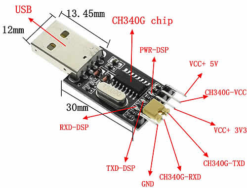 usb ttl hw 597 CH340 2